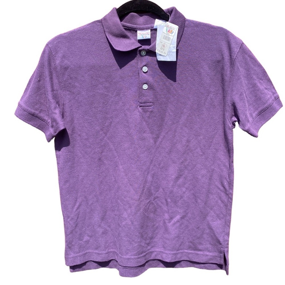 Talbots Boys Polo Shirt Purple Size 10